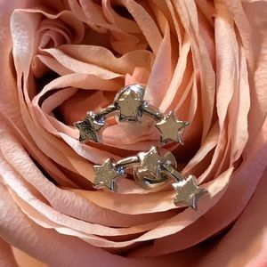 NEW Constellation 3 Star Earrings-Silver Plated